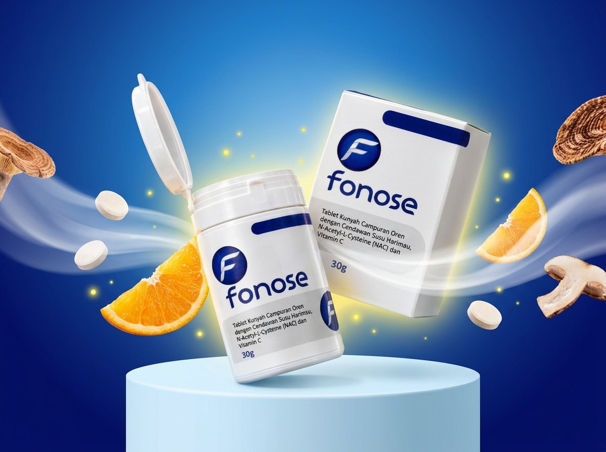 Fonose tablet kemam perisa oren